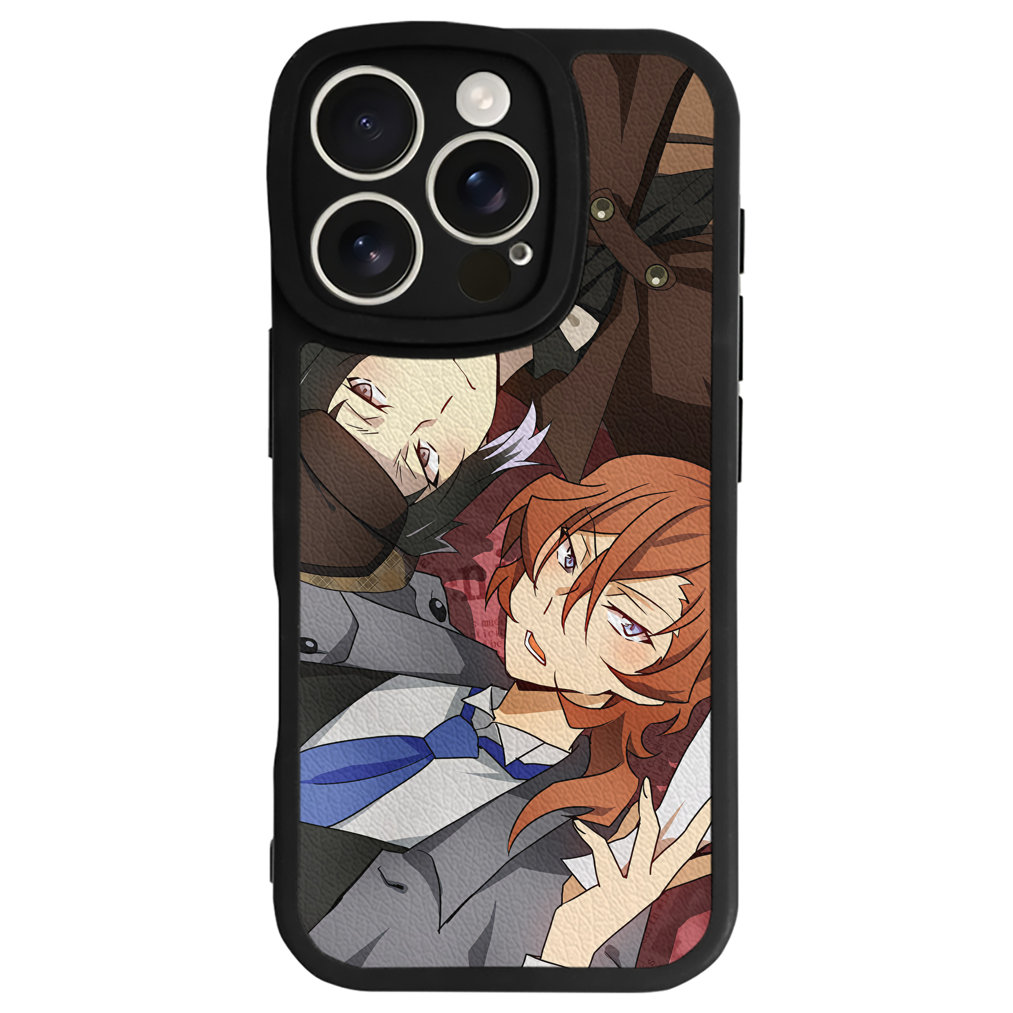 （画像用） 文豪ストレイドッグス Bungo Stray Dogs 【iPhone 16シリーズ対応】シリコンスマホケース（レザー調） 材質：シリコン